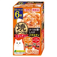 CIAO 焼ディナー 焼かつお かつお節・しらすバラエティ 50g×6袋 チャオ いなばペットフード(50g×6袋)