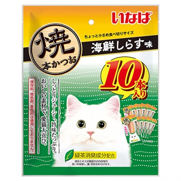 いなば 焼本かつお 海鮮しらす味 10本 いなばペットフード