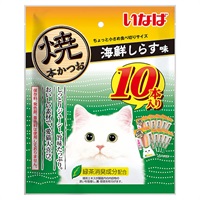 いなば 焼本かつお 海鮮しらす味 10本 いなばペットフード(10本)