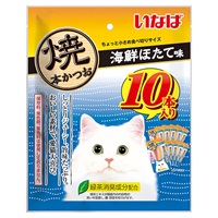 いなば 焼本かつお 海鮮ほたて味 10本 いなばペットフード(10本)