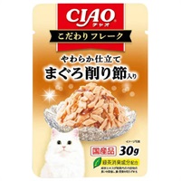 CIAO こだわり フレーク パウチ まぐろ 削り節入り 30g チャオ CIAO いなばペットフード(３０ｇ)