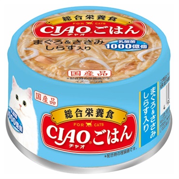 CIAO ごはん まぐろ&ささみ しらす入り 85g チャオ いなばペットフード