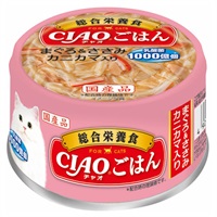 CIAO ごはん まぐろ&ささみ カニカマ入り 85g チャオ いなばペットフード(85g)
