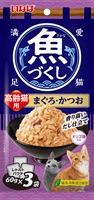 魚づくし 60g×3袋 いなば いなばペットフード(高齢猫用まぐろ＆かつお)