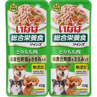 いなば総合栄養食ツインズ  80g  いなばペットフード(とりもも肉＆緑黄色野菜・ささみ入り)