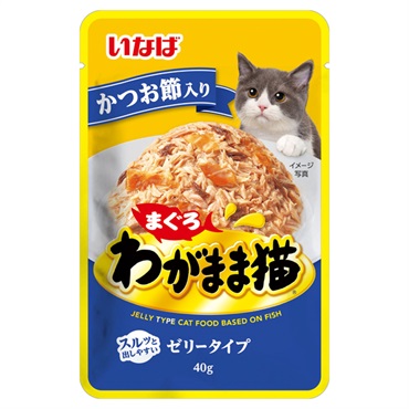いなば わがまま猫 まぐろ パウチ かつお節入り 40g いなばペットフード