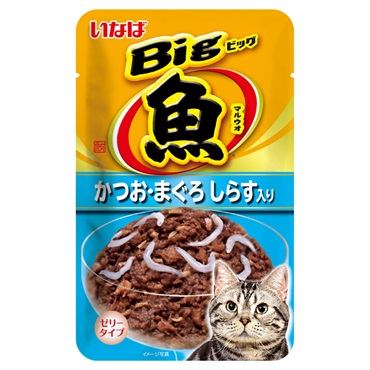 いなば Big マルウオ かつお・まぐろ しらす入り 80g いなばペットフード