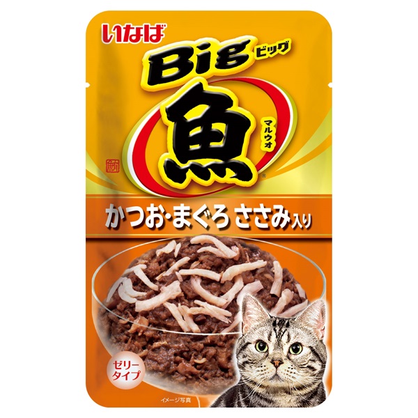 いなば Big マルウオ かつお・まぐろ ささみ入り 80g いなばペットフード(80g)