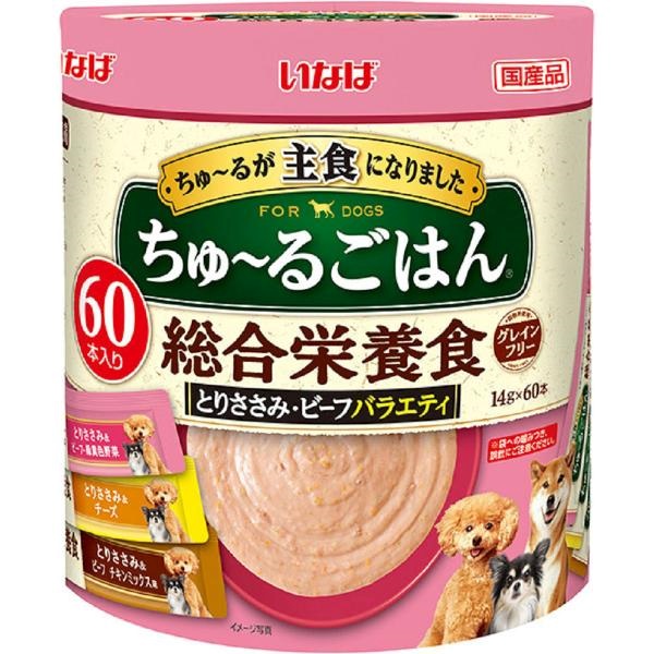 いなばペットフード ちゅーるごはん とりささみ&チーズ14g×4本 いなば ちゅーる 総合栄養食 とりささみ 14g×4本入り(1ケース