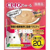 CIAO(チャオ) ちゅ～る　いなばペットフード(腎臓の健康維持に配慮バラエティ（まぐろ海鮮ミックス・まぐろ）)