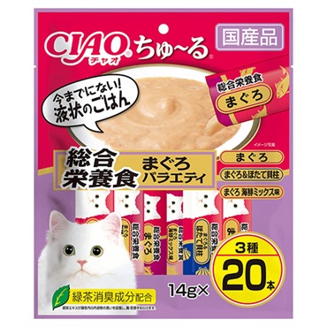 CIAO ちゅ〜る 和え シーフードバラエティ　　36箱 CIAO ちゅ～る 総合栄養食 まぐろバラエティ 14g×20本 チャオ いなば