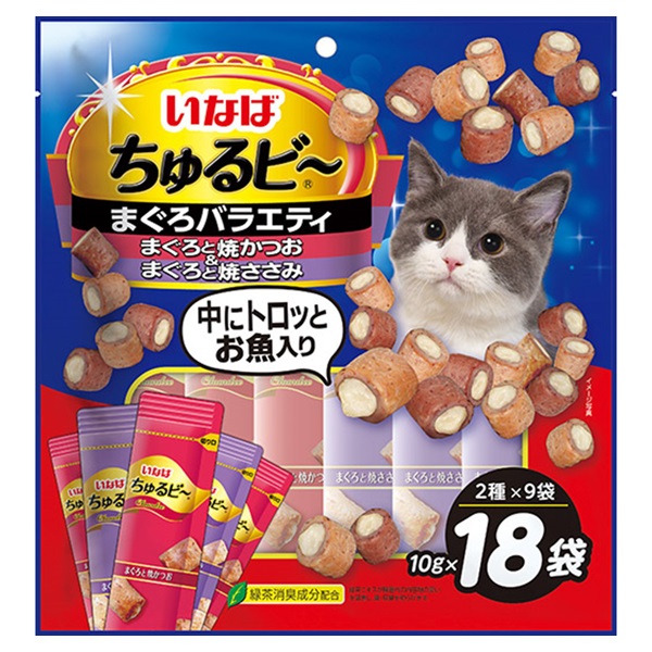いなば ちゅるビ～ まぐろバラエティ 10g×18袋 いなばペットフード(10g×18袋)