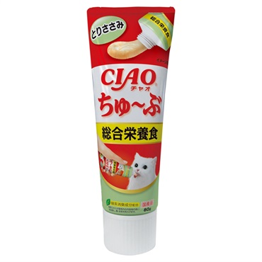 CIAO ちゅ～ぶ 総合栄養食 とりささみ 80g チャオ いなばペットフード