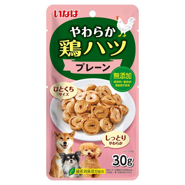 いなば やわらか 鶏ハツ プレーン 30g いなば いなばペットフード(30g)