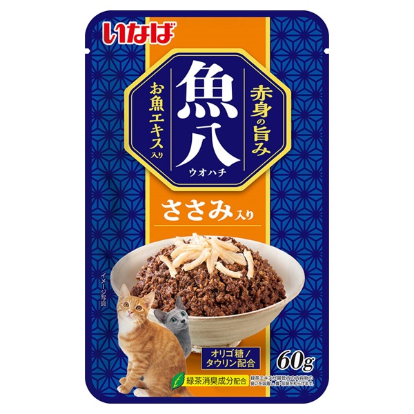 いなば 魚八 パウチ ささみ入り 60g いなばペットフード(60g)