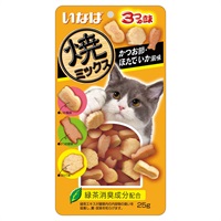 いなば 焼ミックス かつお節・ほたて・いか風味 25g いなばペットフード(25g)