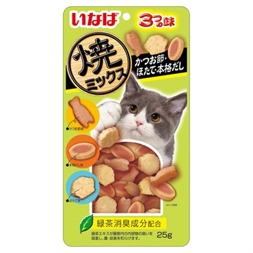 いなば 焼ミックス かつお節・ほたて・本格だし 25g いなばペットフード