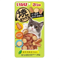 いなば 焼ミックス かつお節・ほたて・本格だし 25g いなばペットフード(25g)