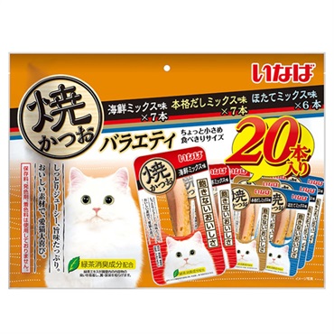 いなば 焼かつお 成猫用バラエティ 20本 いなばペットフード