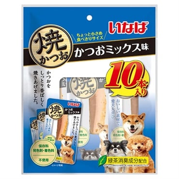 いなば 焼かつお かつおミックス味 10本 いなばペットフード