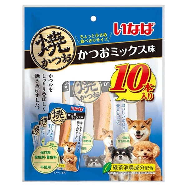 いなば 焼かつお かつおミックス味 10本 いなばペットフード(10本)