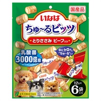 いなば ちゅ～るビッツ とりささみ ビーフ入り 12g×6袋 いなばペットフード(12g×6袋)