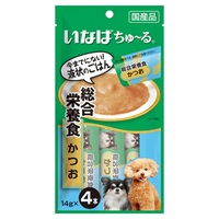 いなば ちゅ～る 総合栄養食 かつお 14g×4本 いなばペットフード(14g×4本)