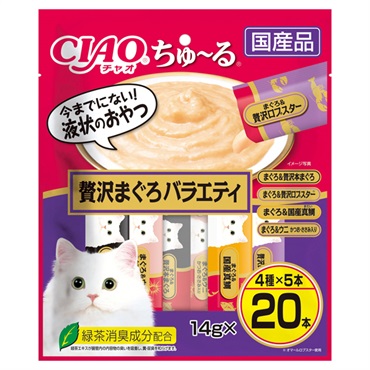 CIAO ちゅ～る 贅沢まぐろバラエティ 14g×20本 チャオ いなばペットフード