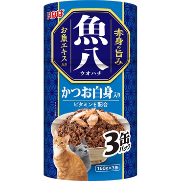 いなば 魚八 まぐろ白身入り 160g×3缶 いなばペットフード(かつお白身入り)