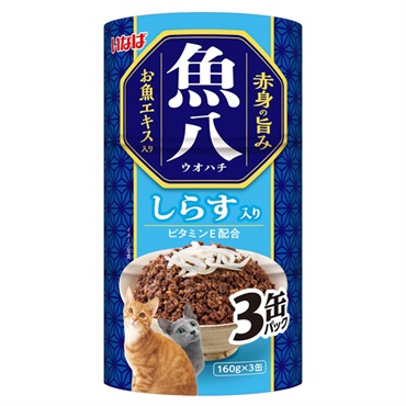 いなば 魚八 しらす入り 160g×3缶 いなばペットフード