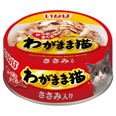 いなば わがまま猫 ささみ入り かつお・まぐろ 115g いなばペットフード