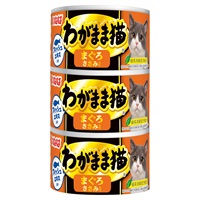 いなば わがまま猫 まぐろ ささみ入り 140g×3缶 いなばペットフード(140g×3缶)