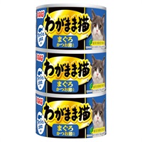 いなば わがまま猫 まぐろ かつお節入り 140g×3缶 いなばペットフード(140g×3缶)