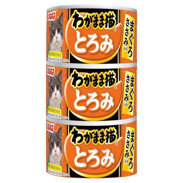いなば わがまま猫 とろみ まぐろ ささみ入り 140g×3缶 いなばペットフード(140g×3缶)