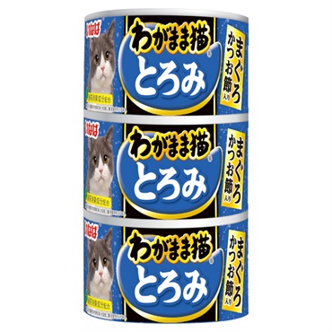 いなば わがまま猫 とろみ まぐろ かつお節入り 140g×3缶 いなばペットフード