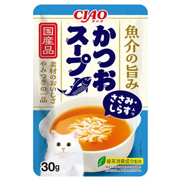 CIAO スープ かつおスープ ささみ・しらす入り 30g チャオ いなばペットフード