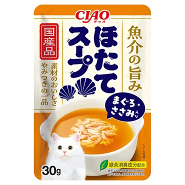 CIAO スープ ほたてスープ まぐろ・ささみ入り 30g チャオ いなばペットフード