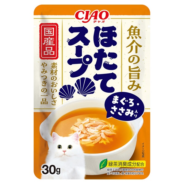 CIAO スープ ほたてスープ まぐろ・ささみ入り 30g チャオ いなば