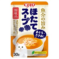 CIAO スープ ほたてスープ まぐろ・ささみ入り 30g チャオ いなばペットフード(30g)