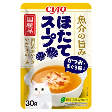 CIAO スープ ほたてスープ かつお・まぐろ節入り 30g チャオ いなばペットフード