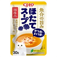 CIAO スープ ほたてスープ かつお・まぐろ節入り 30g チャオ いなばペットフード(30g)