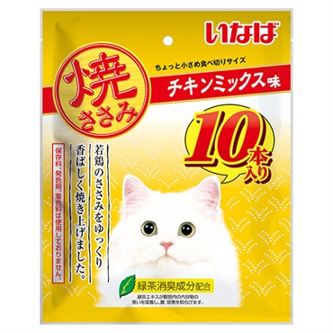 焼ささみ チキンミックス味 10本 いなば いなばペットフード
