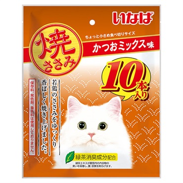 いなば 焼ささみ かつおミックス味 10本 いなばペットフード
