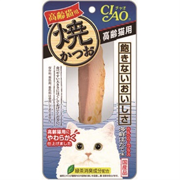 CIAO 焼かつお 1本 チャオ CIAO いなばペットフード(高齢猫用海鮮ほたて味)