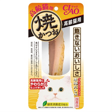 CIAO 焼かつお 高齢猫用 本格だし味 1本 チャオ いなばペットフード