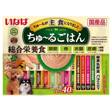 いなば ちゅ～るごはん 緑黄色野菜バラエティ 14g×40本 いなばペットフード