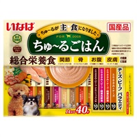 いなば ちゅ～るごはん チーズ・ビーフバラエティ 14g×40本 いなばペットフード(14g×40本)