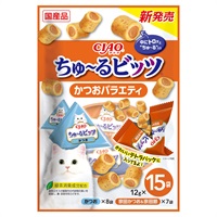 CIAO ちゅ～るビッツ かつおバラエティ 12g×15袋 チャオ いなばペットフード(12g×15袋)