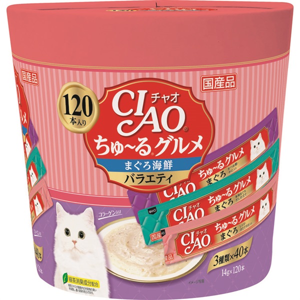 ＣＩＡＯちゅーるグルメ１４ｇｘ１２０本(まぐろ海鮮バラエティ)