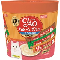 ＣＩＡＯちゅーるグルメ１４ｇｘ１２０本(とりささみ海鮮バラエティ)